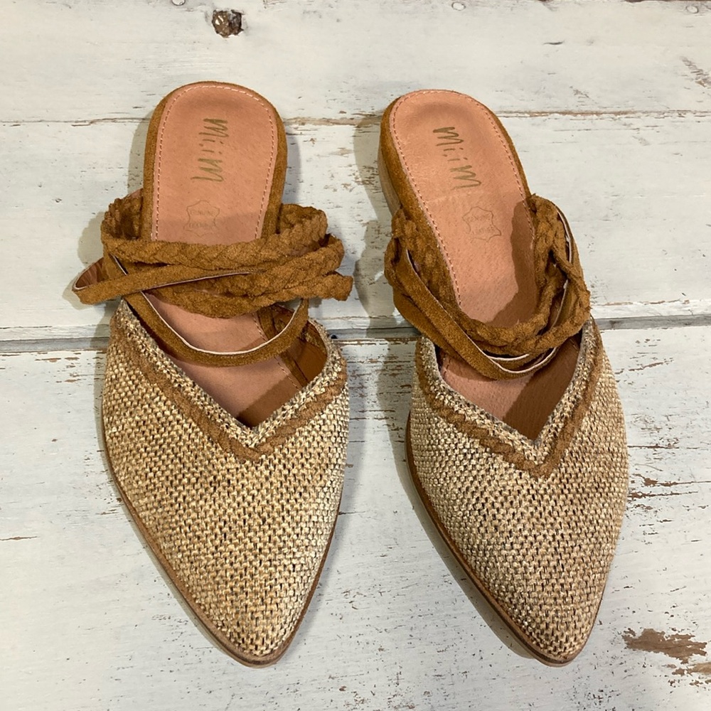 Mi.iM Brown and Tan Mules